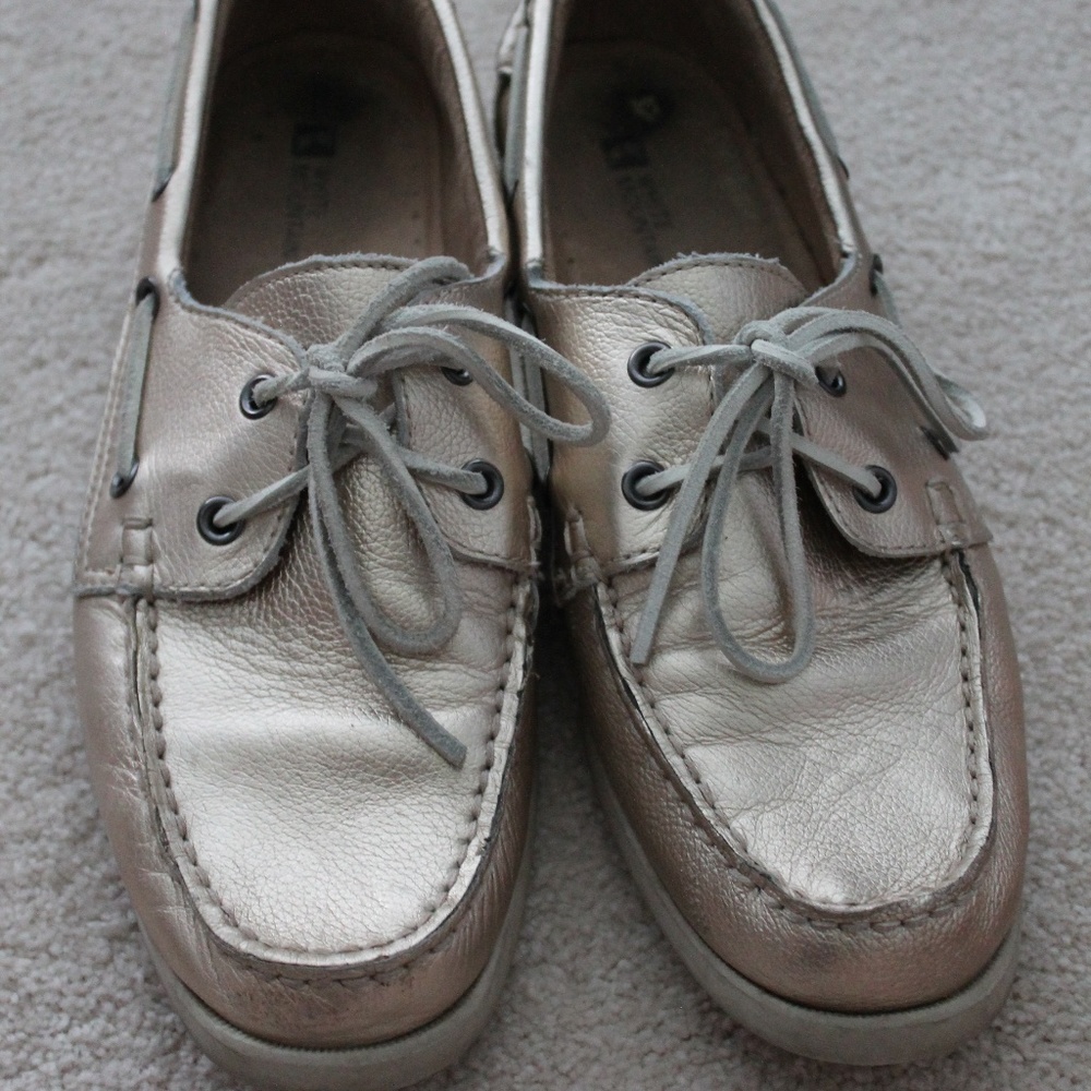 Women's size 9.5 Gold Boat Shoe